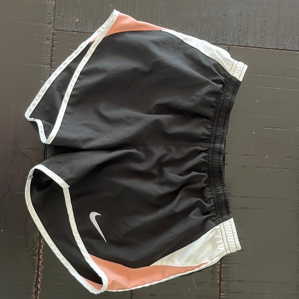 Nike Dri Fit Black with Light Pink Running shorts